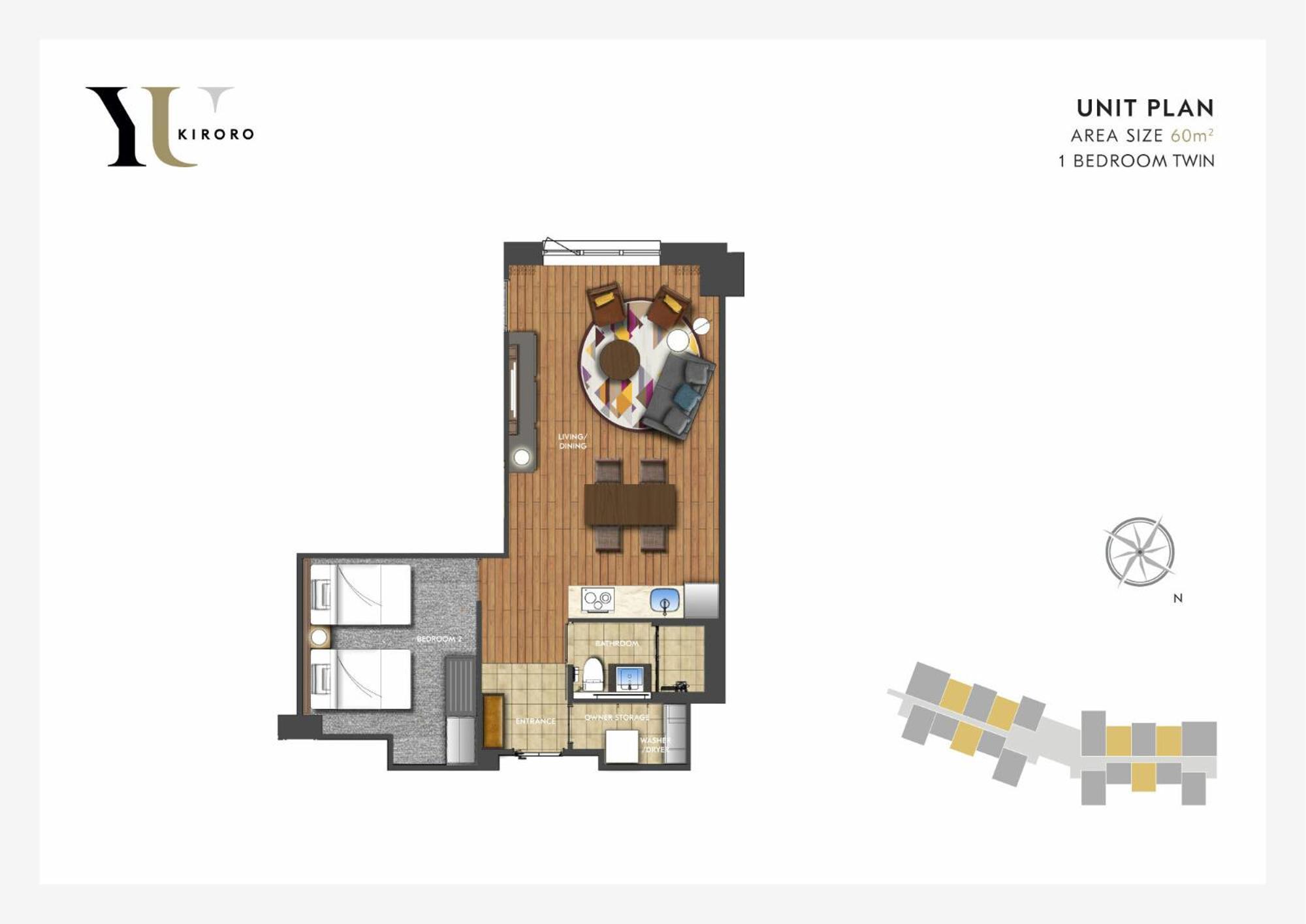 Yu Kiroro Apart otel Akaigawa Oda fotoğraf